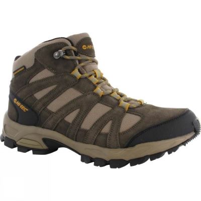 Botas Hi-Tec Alto Mid WP Hombre Marrones / Doradas - Chile EOG546293